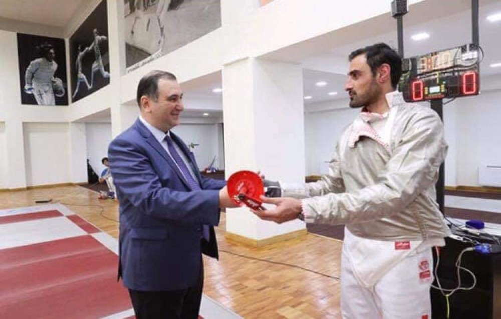 Merab Bazadze was awarded with the title of Knight of sports